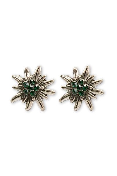 Alpenflüstern Ohrhänger-Set Ohrstecker - STRASS-EDELWEISS II günstig online kaufen