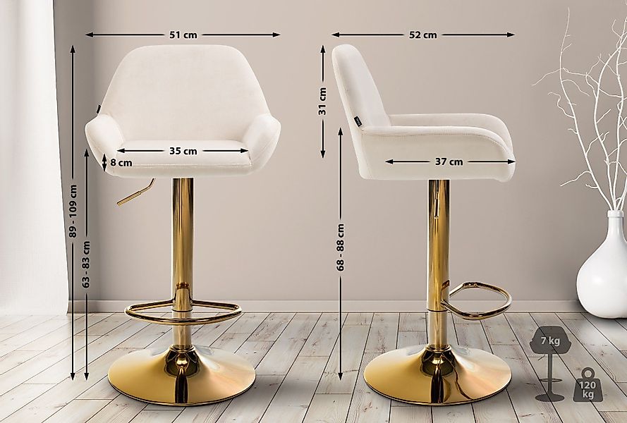 CLP Barhocker Braga (2er Set, 2 günstig online kaufen