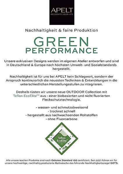 APELT Kissenhülle 4362 Rips Uni, (1 Stück), Wasser- und Schmutzabweisend günstig online kaufen