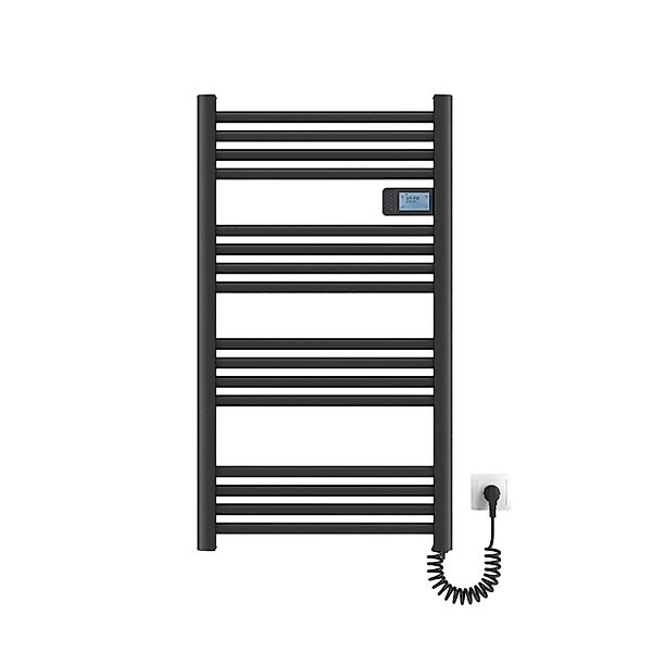 Emke Handtuchwärmer Elektrisch 96x54cm 500W Schwarz Heizkörper mit Thermost günstig online kaufen