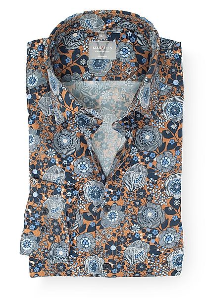 MARVELIS Businesshemd Comfort Fit bequeme Schnittführung günstig online kaufen