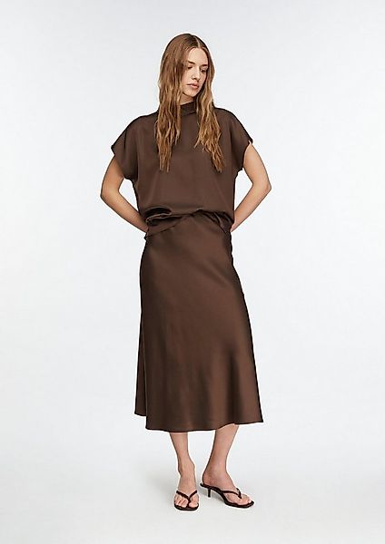 comma Midirock Rock Satin-Midirock mit Elastikbund günstig online kaufen