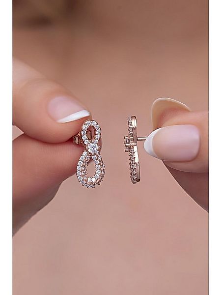Nisan Ohrring-Set, Silber Ohrringe, Zirkonia besetzt, elegantes Unendlichke günstig online kaufen