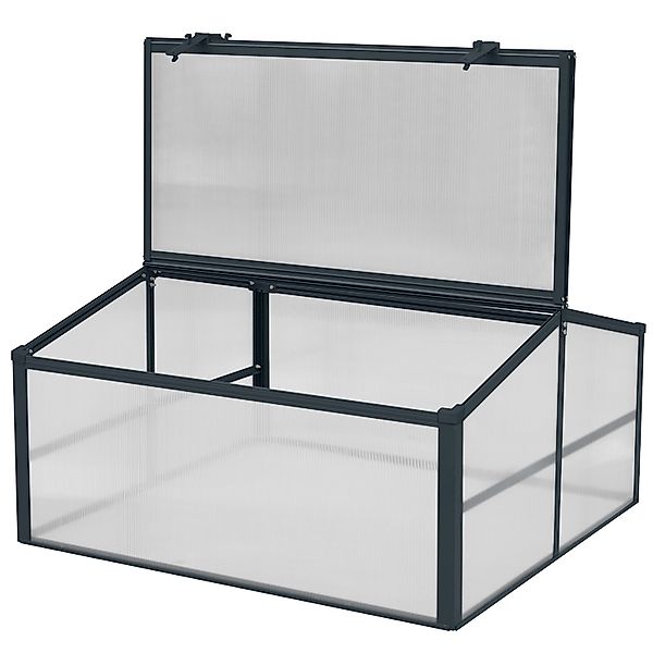 Floraworld Gewächshausaufsatz Twin-Wall für Hochbeet Twin-Wall 87 x 87 x 46 günstig online kaufen