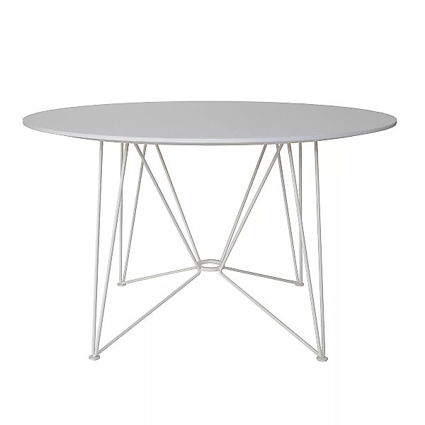 Acapulco Design - The Ring Table Esstisch HPL Ø120cm - weiß/Tischplatte HPL günstig online kaufen