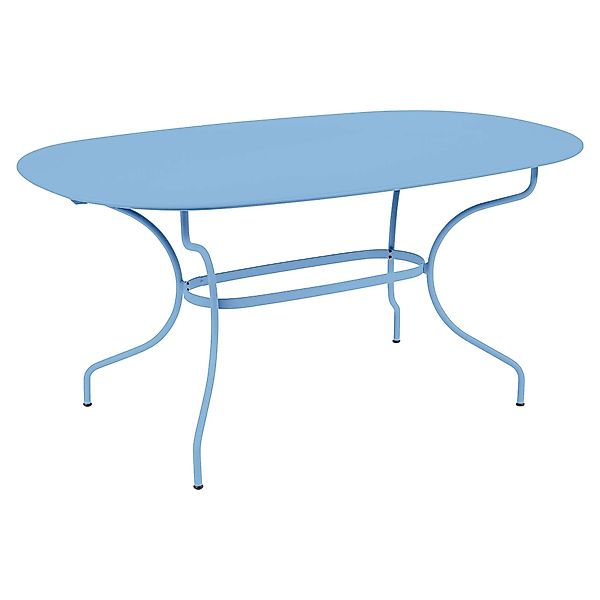 Opéra+ Ovaler Tisch 160 x 90 cm Outdoor Maya-Blau günstig online kaufen