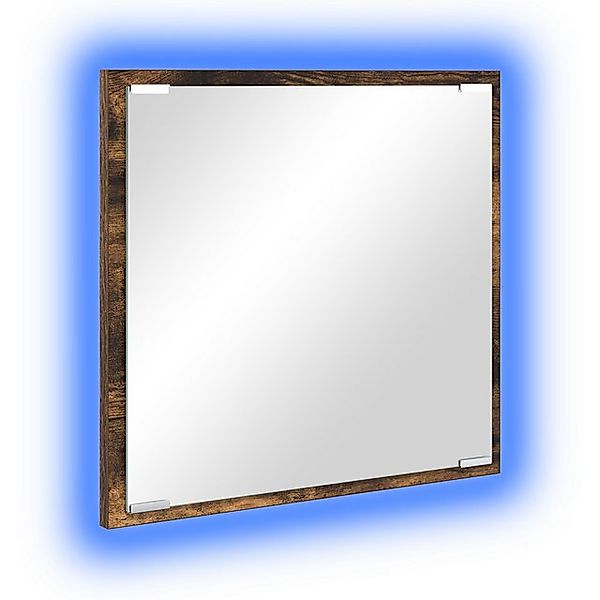 vidaXL Badezimmerspiegelschrank LED Badspiegel Geräucherte Eiche 40x8.5x37 günstig online kaufen