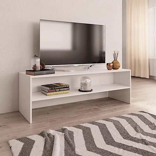 Tv-schrank Weiß 120ã40ã40 Cm Spanplatte günstig online kaufen