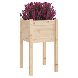 vidaXL Blumentopf Pflanzkübel 50x50x70 cm Massivholz günstig online kaufen