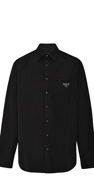 PRADA Langarmhemd Prada Logo Patch Hemd günstig online kaufen