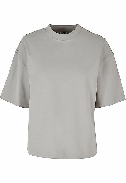 URBAN CLASSICS Kurzarmshirt "Urban Classics Damen Ladies Organic Heavy Slit günstig online kaufen