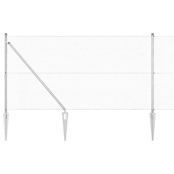 vidaXL Zaunpfosten Silber 10 x 1 m 12 x 12 mm Maschen  Stahl 3351926 günstig online kaufen