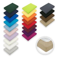 EXKLUSIV HEIMTEXTIL Spannbettlaken Jersey Spannbettlaken Rundumgummizug, günstig online kaufen
