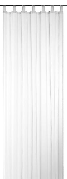 ELBERSDRUCKE Vorhang Schlaufenschal Feel Good Uni weiß 255x140cm transparen günstig online kaufen