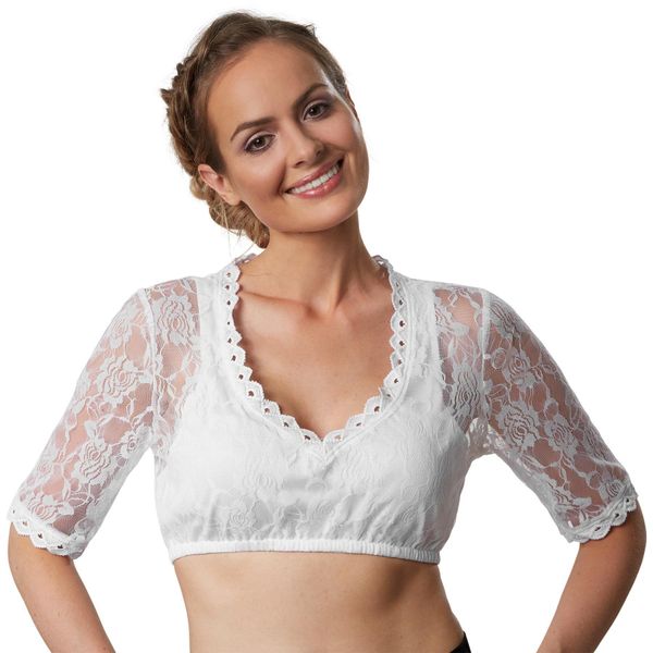 dressforfun Trachtenbluse Dirndlbluse Heidi günstig online kaufen