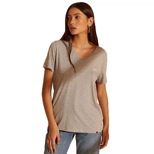 Superdry Scrip Kurzarm T-shirt L Grey Marl günstig online kaufen