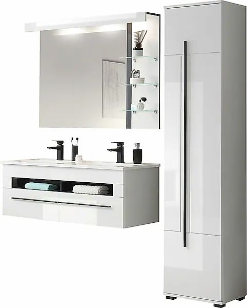 INOSIGN Badmöbel-Set »Cantara, Bad im modernen Design, 3-teiliges Badezimme günstig online kaufen