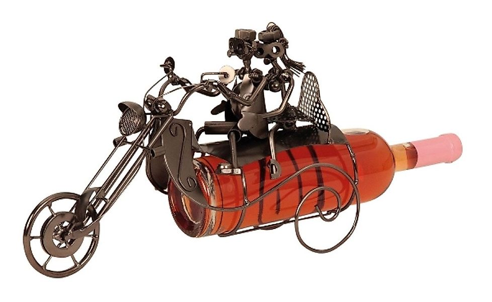 Mel-O-Design Weinflaschenhalter Wein Flaschenhalter Motorrad mit günstig online kaufen