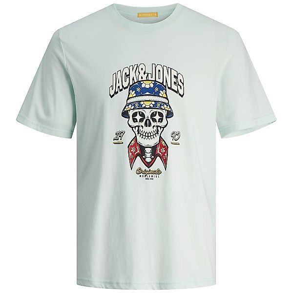 Jack&Jones T-Shirt mit Skull-Print Farbe mint Größe: 3XL günstig online kaufen