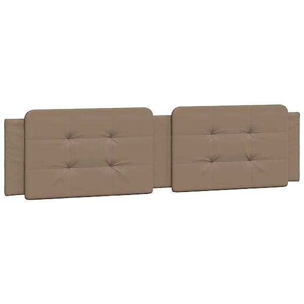 vidaXL Kopfteil-Kissen Zadar Cappuccino-Braun 200 cm Kunstleder 374887 günstig online kaufen