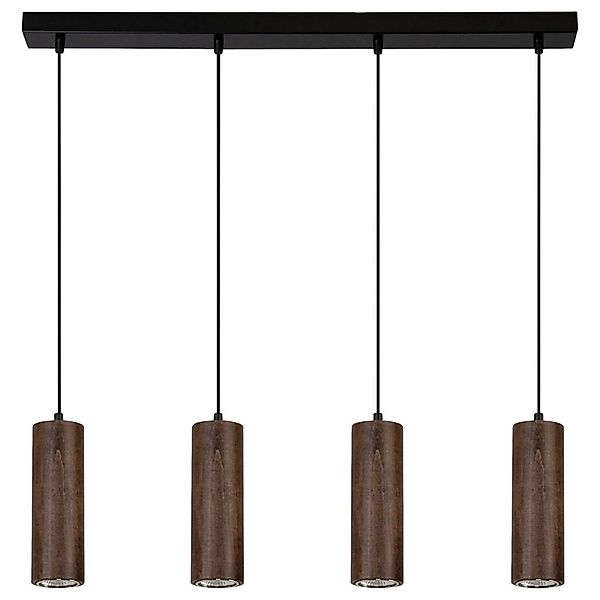 SPOT Light Pendelleuchte Pipe 1559404 schwarz dunkelbraun Metall Holz B/H/T günstig online kaufen