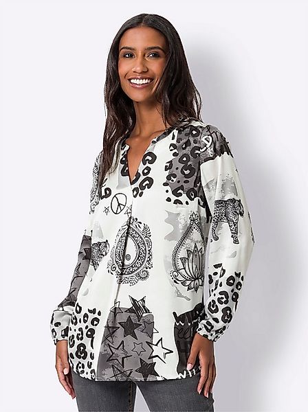 heine Klassische Bluse Druckbluse Langarm günstig online kaufen