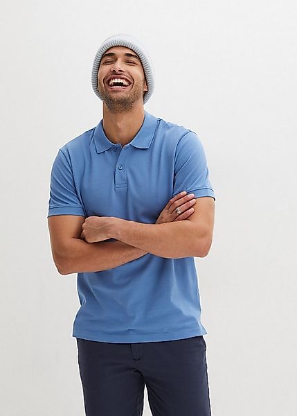 bonprix Poloshirt (1-tlg) Regular Fit, Kurzarm, aus hautfreundlicher Baumwo günstig online kaufen