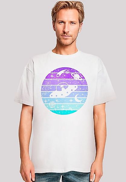 F4NT4STIC T-Shirt Retro Alien Weltraum Sonnenuntergang Premium Qualität günstig online kaufen