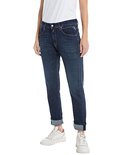 Replay Damen Jeans MARTY - Boyfriend Fit - Blau - Dark Blue Denim günstig online kaufen