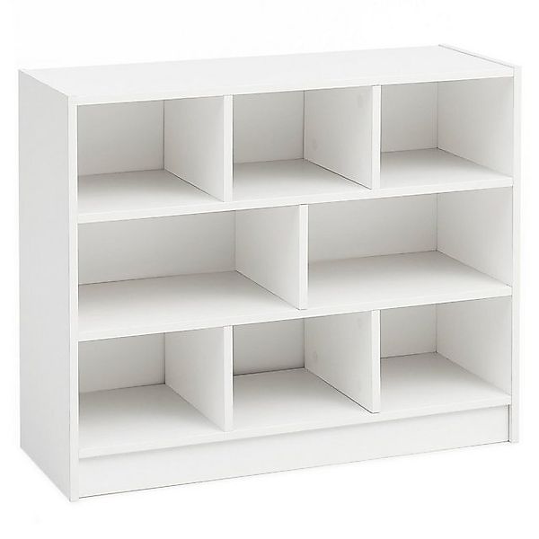 möbelando Bücherregal Bücherregal WL5.819 Weiß 80x68,5x29,5 cm Regal Standr günstig online kaufen