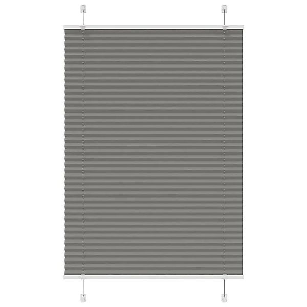 vidaXL Plissee Anthrazit 85x150 cm Stoffbreite 84,4 cm Polyester 4015089 günstig online kaufen