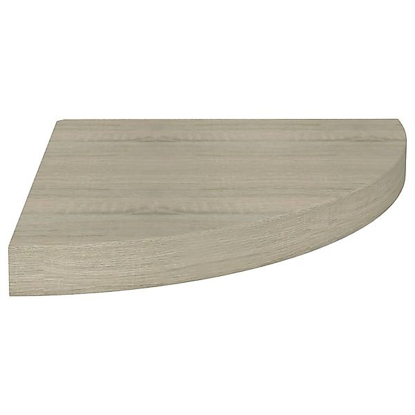 vidaXL Wandregal, Eck-Schweberegal Eichen-Optik 35x35x3,8 cm günstig online kaufen