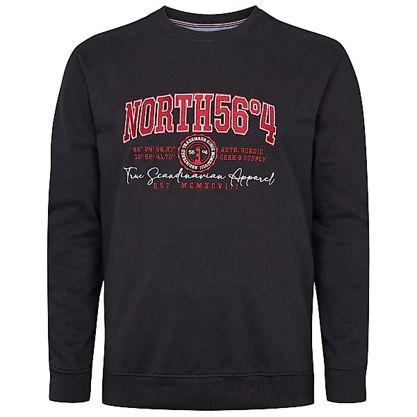 North Sweatshirt mit Logo-Stickerei Farbe schwarz Größe: 6XL günstig online kaufen