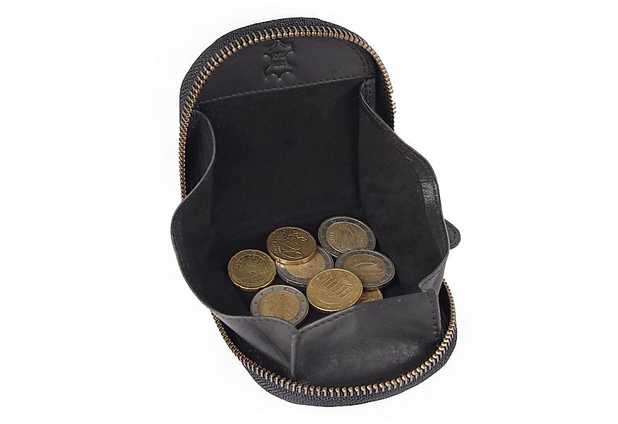 Benthill Mini Geldbörse Echt Leder Minibörse Münzen Börse Schüttelbörse Kle günstig online kaufen