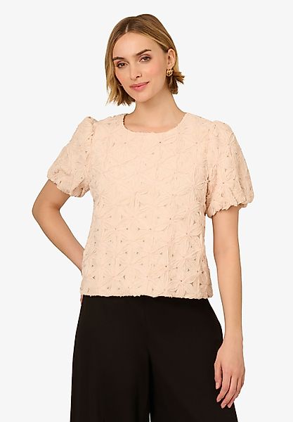 Adrianna Papell Kurzarmbluse Floral Motif Crochet günstig online kaufen