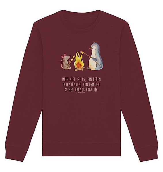 Mr. & Mrs. Panda Longpullover Pinguin Lagerfeuer Größe S - Burgundy - Gesch günstig online kaufen