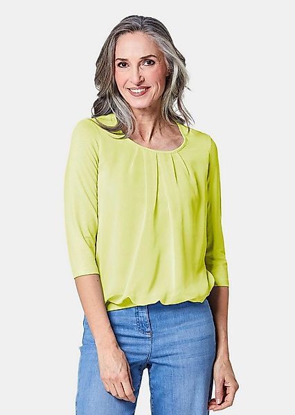 GOLDNER Shirtbluse Chiffon-Shirt mit 3/4-Arm, Rundhals Damen Sommerbluse, H günstig online kaufen