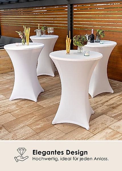 Gräfenstayn Stehtischhusse Stretchbezug Stehtisch Hussen, Elegante Stehtisc günstig online kaufen