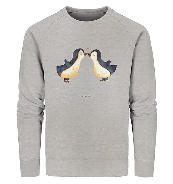 Mr. & Mrs. Panda Longpullover Pinguin Liebe Größe L - Heather Grey - Gesche günstig online kaufen