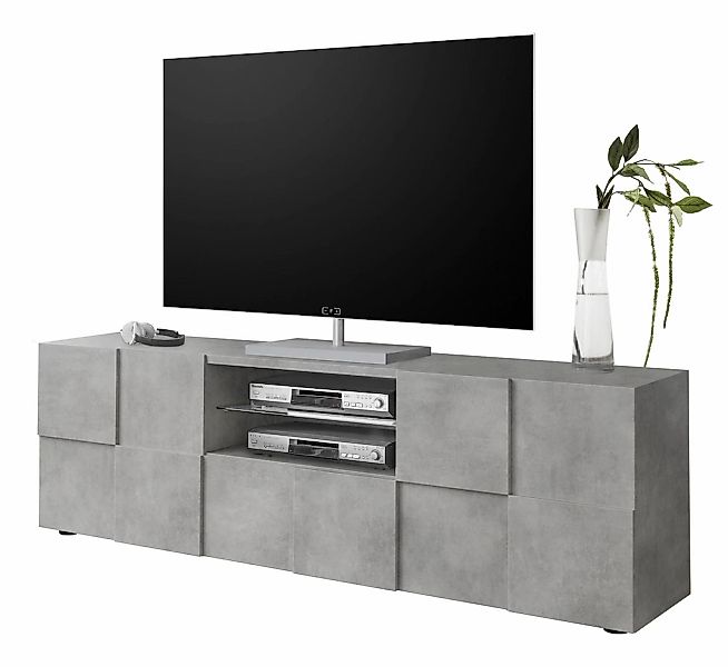 Home affaire Lowboard "Dama Breite 181 cm, TV-Board 2 Türen, 1 Schubkasten, günstig online kaufen