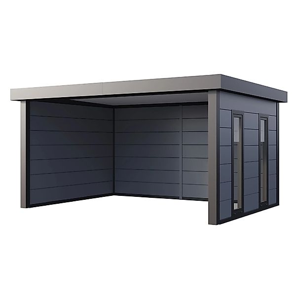 Pavillon Singolo 4836 mit Fenster 478 cm x 358 cm Hellgrau günstig online kaufen