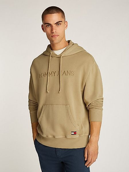 Tommy Jeans Hoodie TJM RLX TJ LABEL HOODIE mit großer Logostickerei günstig online kaufen