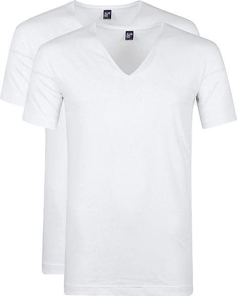 Alan Red T-Shirt Extra Tiefer V-Ausschnitt Stretch - Größe XXL günstig online kaufen