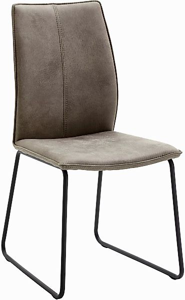 NIEHOFF SITZMÖBEL Polsterstuhl "Capri", (Set), 2 St., Microfaser ABERDEEN, günstig online kaufen