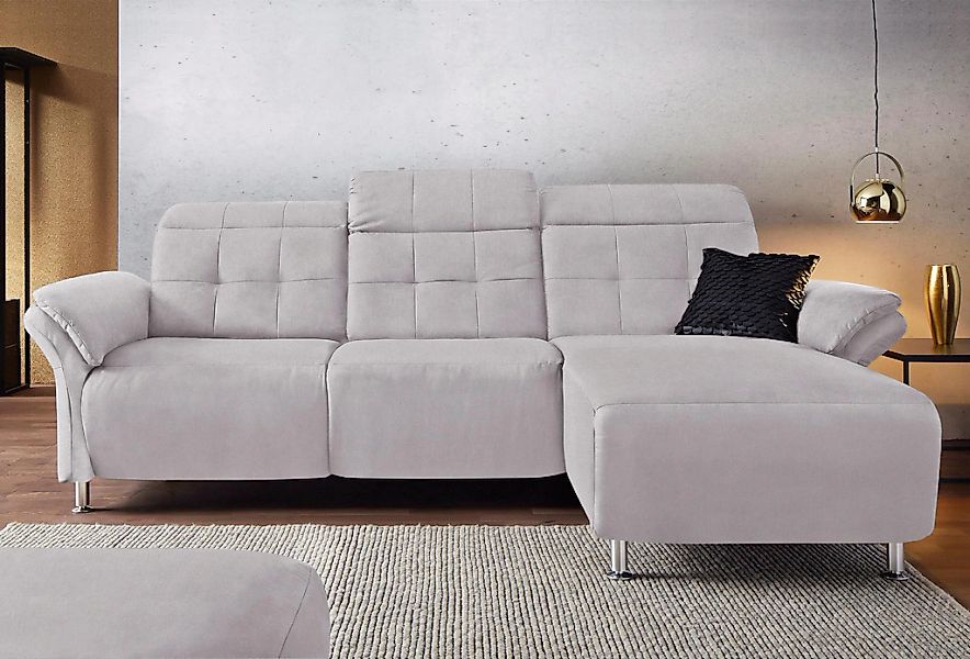 Home affaire Ecksofa "Manhattan L-Form" 2 Sitze mit elektrischer Relaxfunkt günstig online kaufen