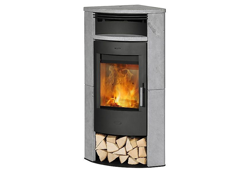 Fireplace Kaminofen Fireplace Malta Kaminofen Stahl schwarz Speckstein, 6.1 günstig online kaufen