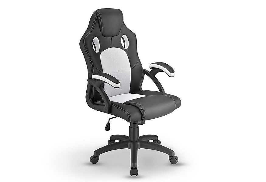 Juskys Gaming-Stuhl Montreal, Ergonomisch geformte Sitzfläche, Rückenlehne günstig online kaufen