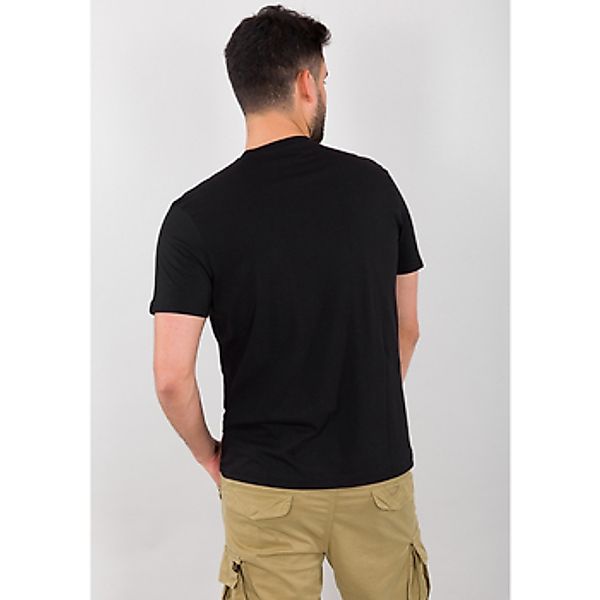 Alpha Industries  T-Shirts & Poloshirts Block Logo T-Shirt - black günstig online kaufen