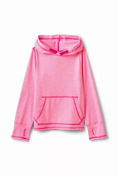 Aktiv-Kapuzenshirt, Größe: 110-116, Pink, Polyester-Mischung, by Lands' End günstig online kaufen