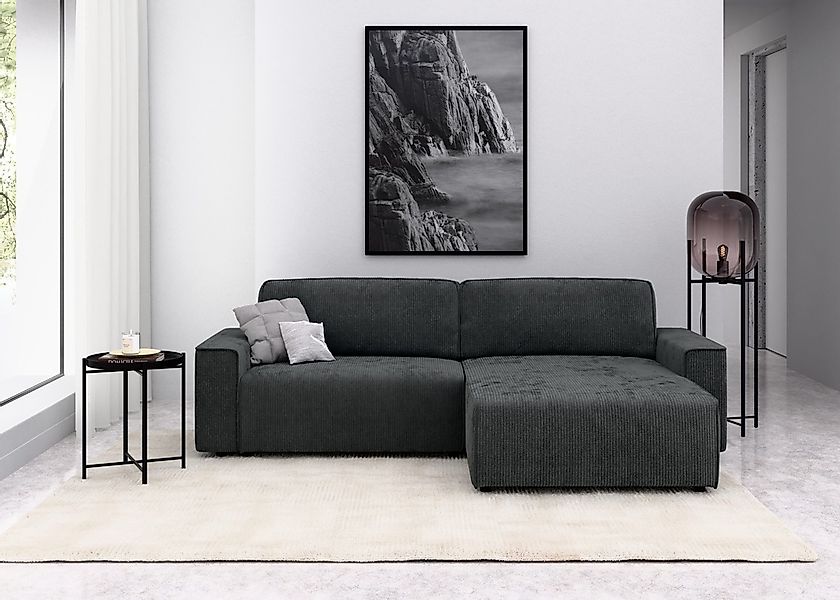 INOSIGN Ecksofa "Chance, Recamiere beidseitig montierbar, Schlaffunktion, B günstig online kaufen